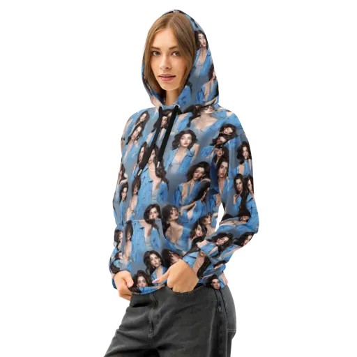 Denim Muse on a Cotton Hoodie
