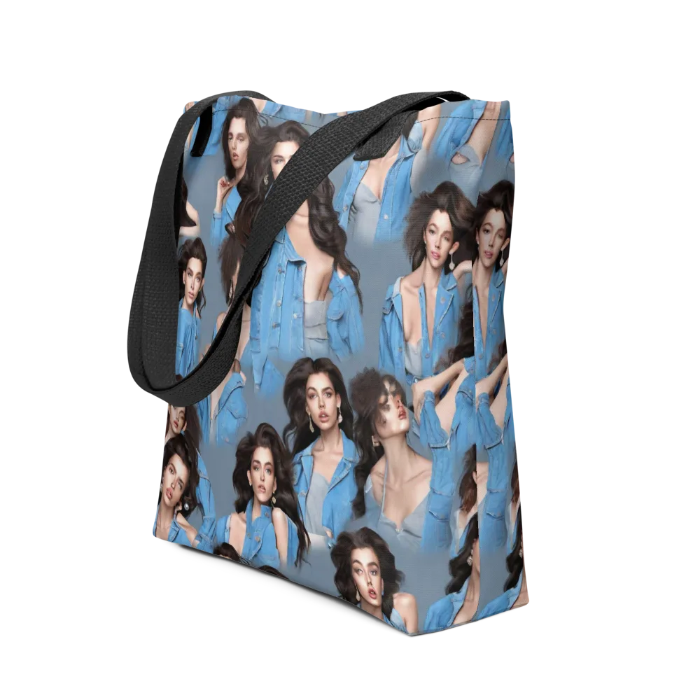 Denim Muse on Tote Bag — Front