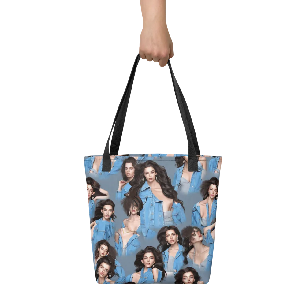 Denim Muse on Tote Bag — Front