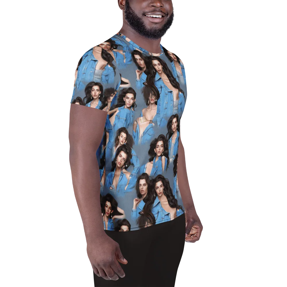 Denim Muse on Men's Athletic T-Shirt — Right
