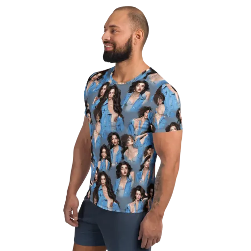 Denim Muse on a Men's Athletic T-Shirt