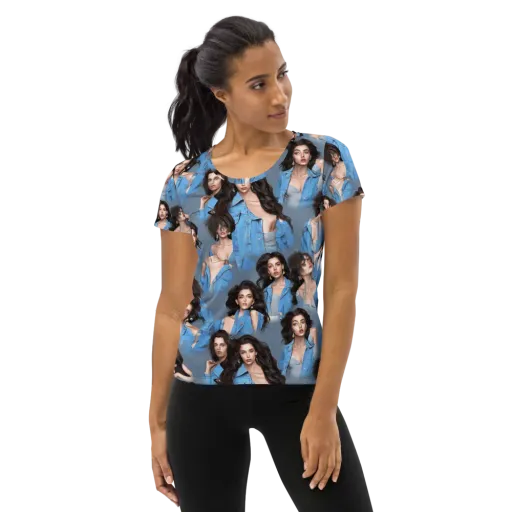 Denim Muse on a Women's Athletic T-Shirt