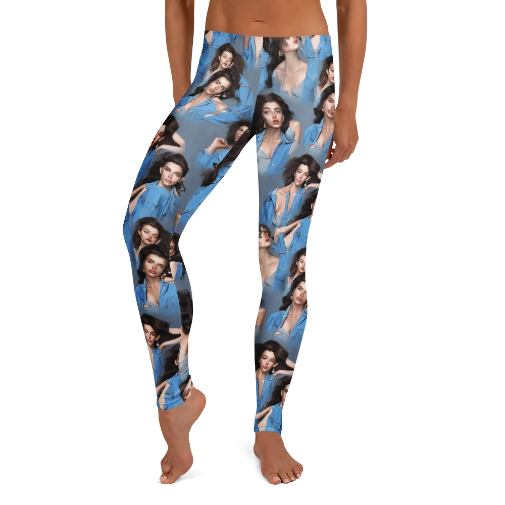 Denim Muse on Leggings — Front