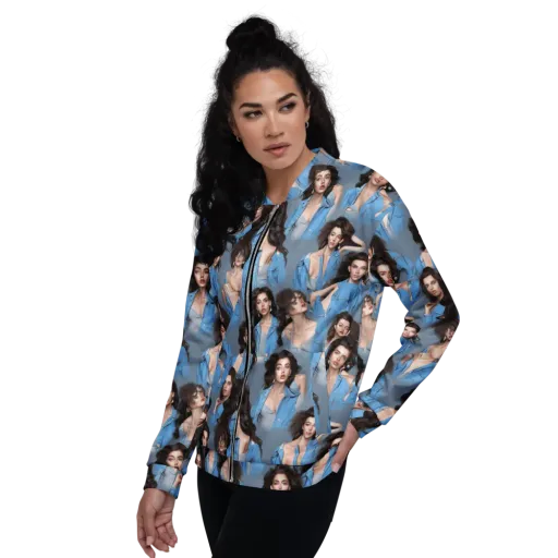 Denim Muse on a Bomber Jacket