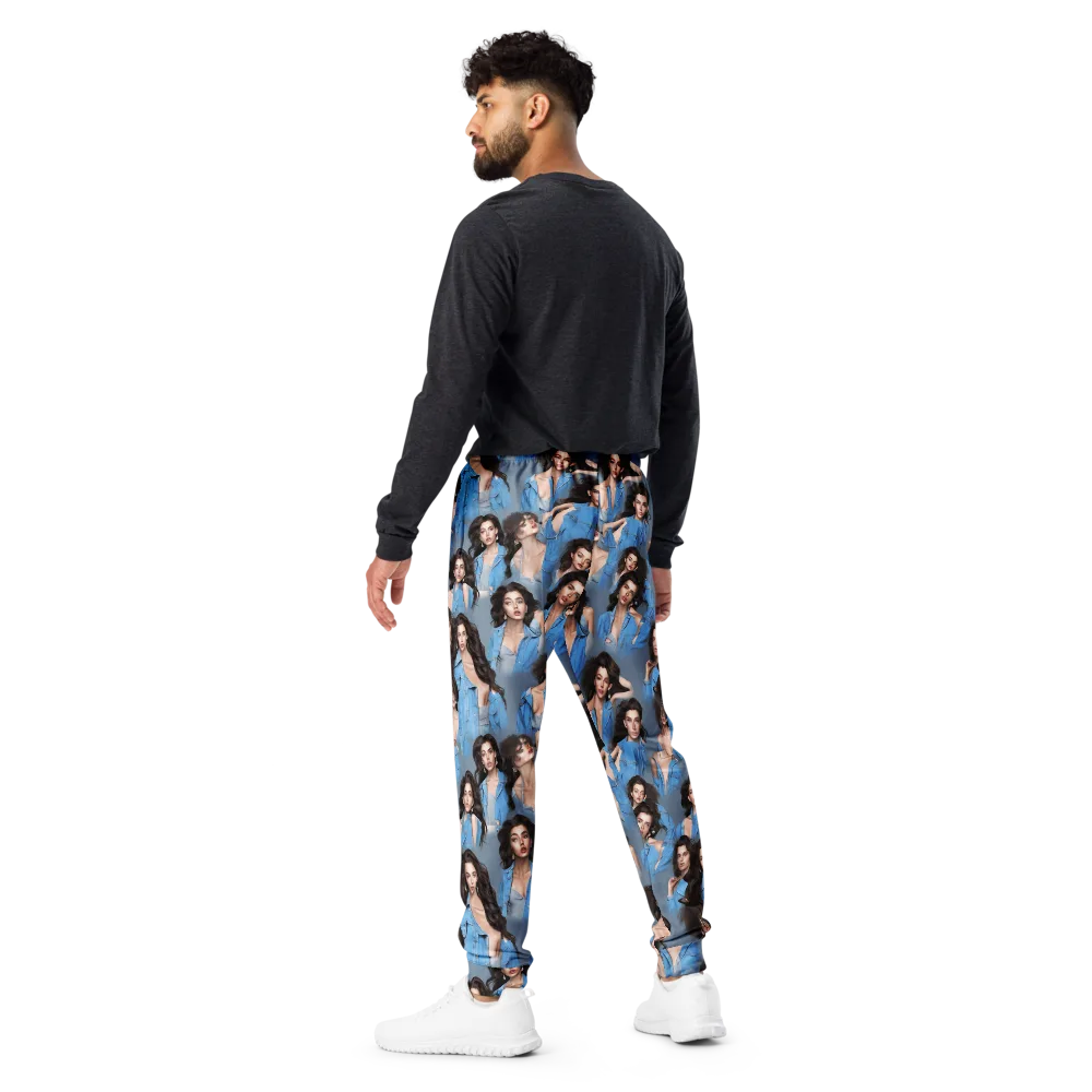 Denim Muse on Men's Joggers — Back