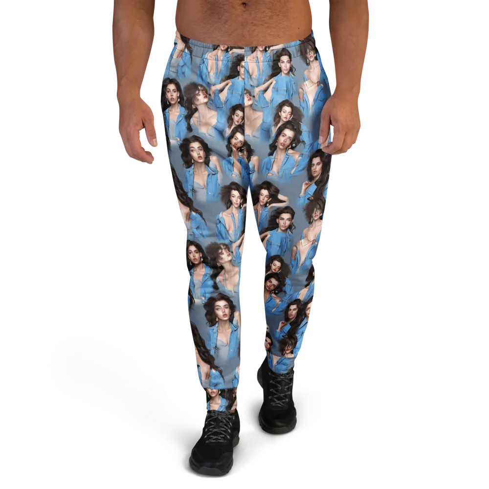 Denim Muse on Men's Joggers — Front