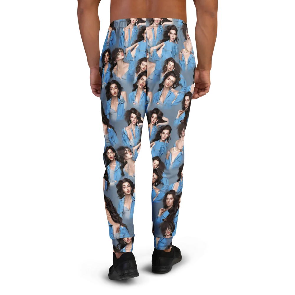 Denim Muse on Men's Joggers — Back