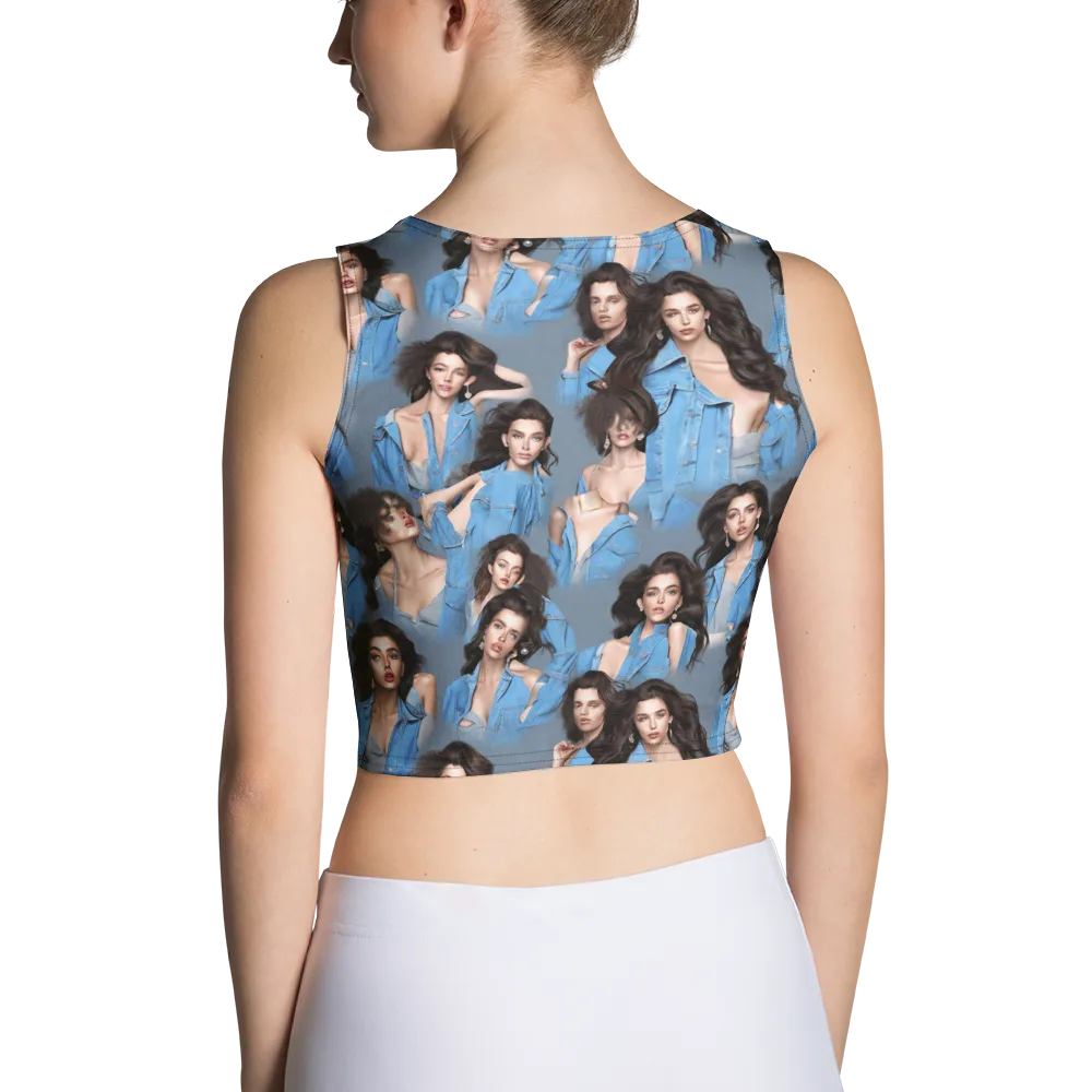Denim Muse on Crop Top — Back