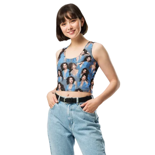 Denim Muse on a Crop Top