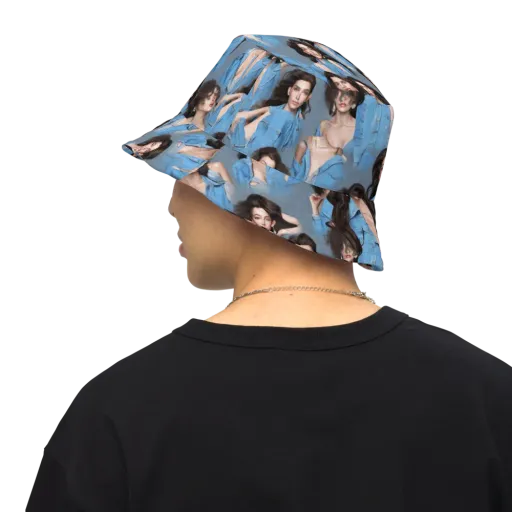 Denim Muse on a Reversible Bucket Hat