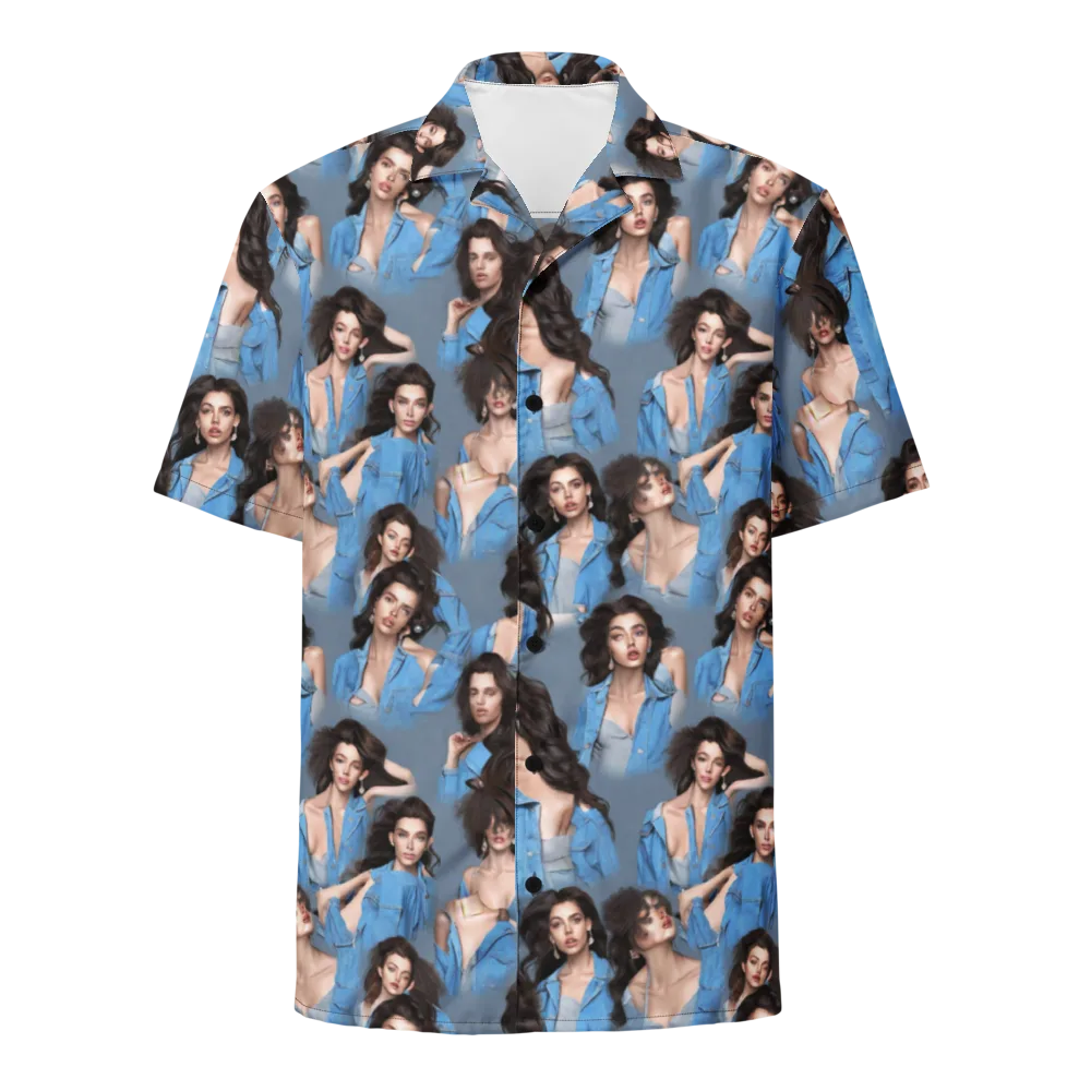 Denim Muse on Button Shirt — Front