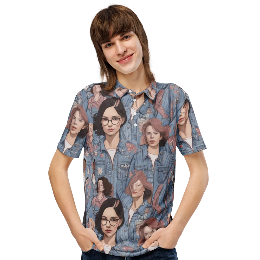 Denim Chorus on Men's Slim Fit Polo Shirt — Front