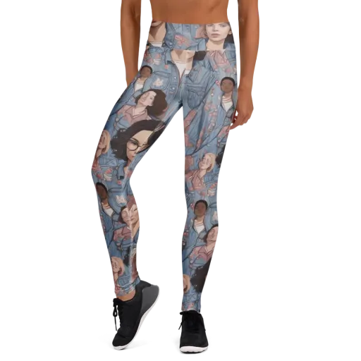 Denim Chorus on a Yoga Leggings