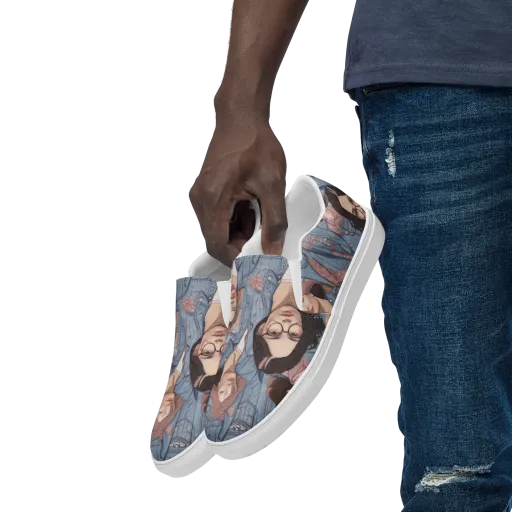 Denim Chorus on a Men's Slip-On Canvas Shoes
