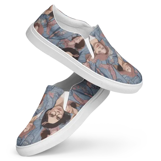 Denim Chorus on a Women's Slip-On Canvas Shoes