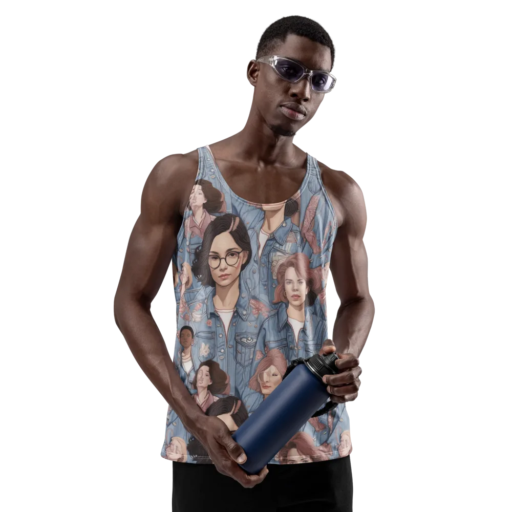 Denim Chorus on Men's Tank Top — Front