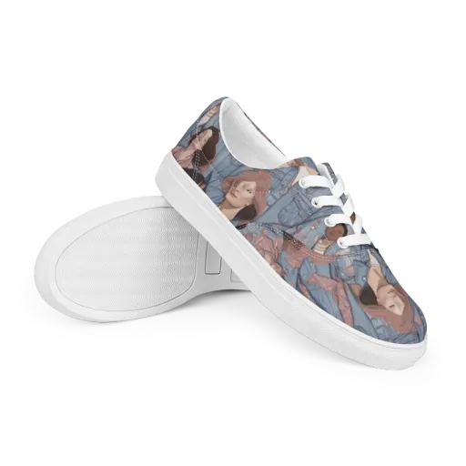 Denim Chorus on a Men's Lace-Up Canvas Shoes
