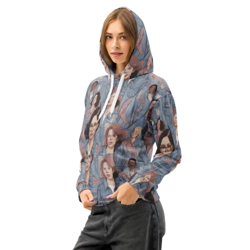 Denim Chorus on a Cotton Hoodie