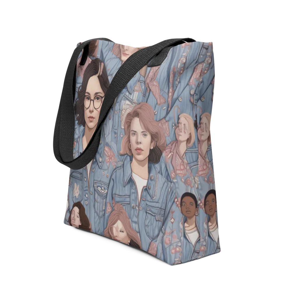 Denim Chorus on Tote Bag — Front