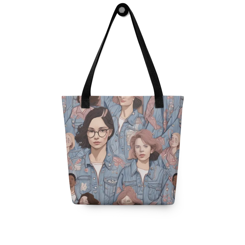 Denim Chorus on Tote Bag — Front