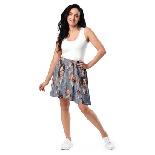 Denim Chorus on a Skater Skirt