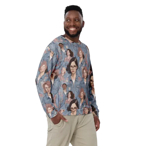 Denim Chorus on a Sweatshirt