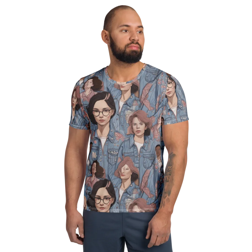 Denim Chorus on Men's Athletic T-Shirt — Front