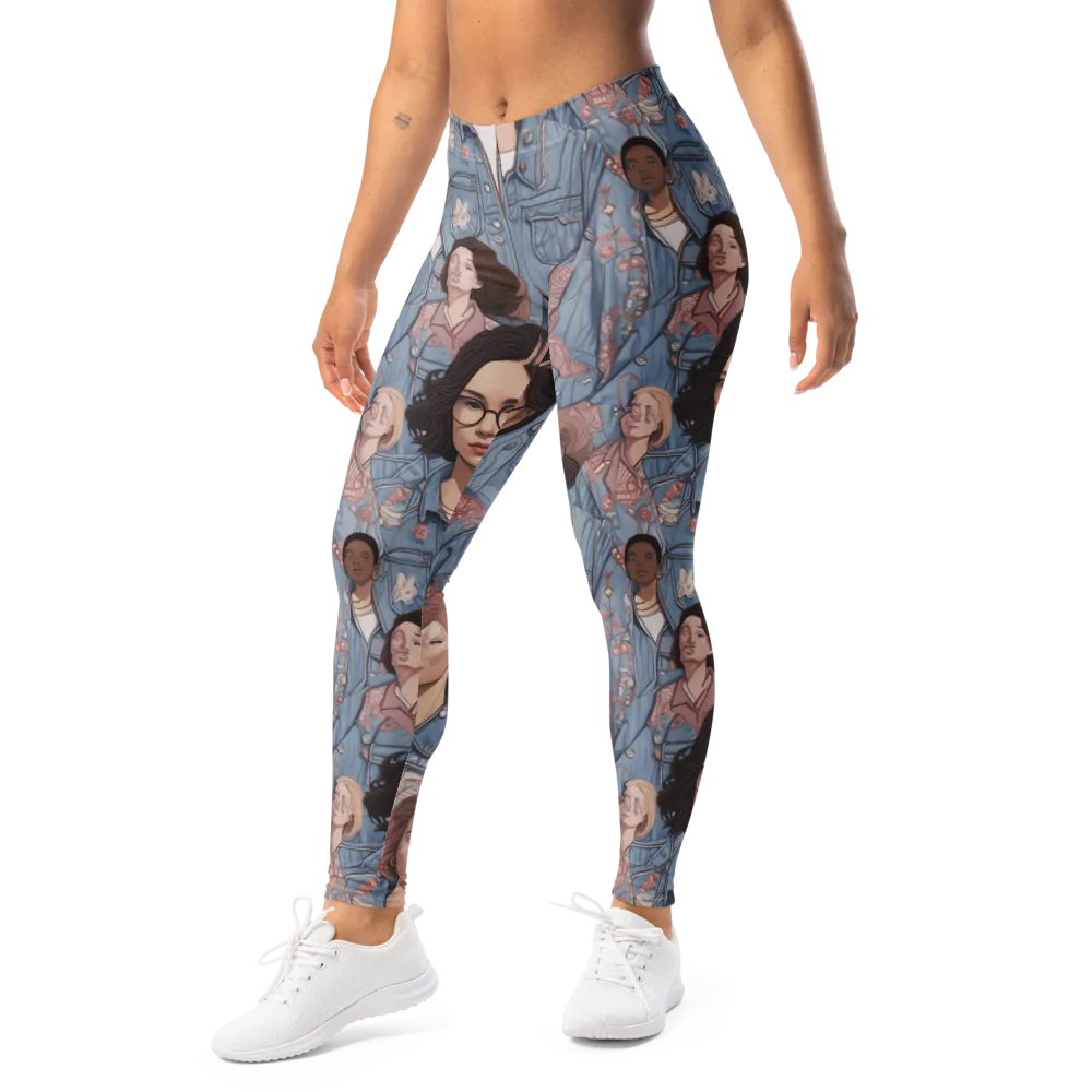 Denim Chorus on Leggings — Left Front