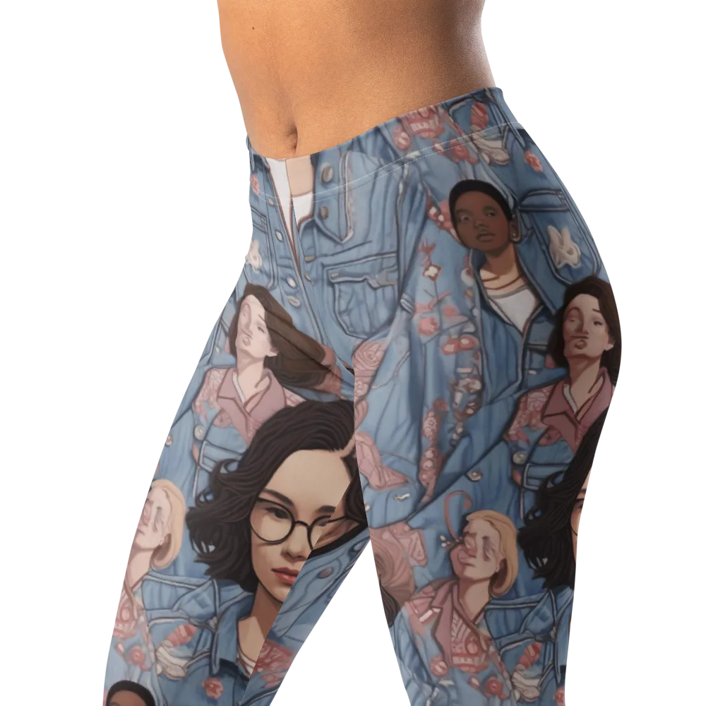 Denim Chorus on Leggings — Left Front