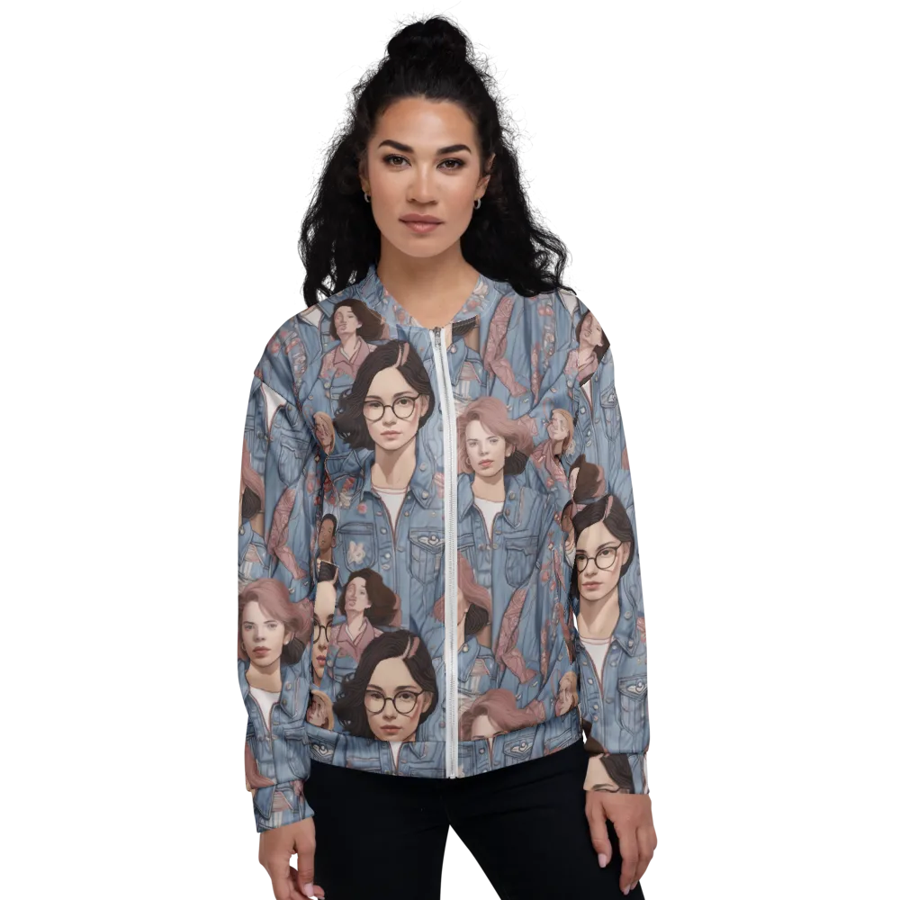 Denim Chorus on Bomber Jacket — Front