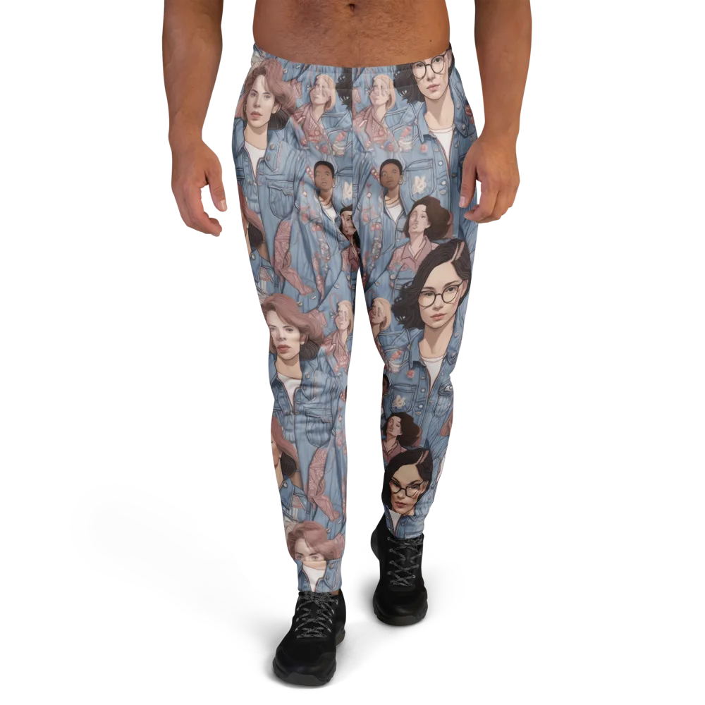 Denim Chorus on Men's Joggers — Front