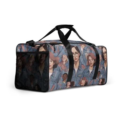 Denim Chorus on a Duffle Bag