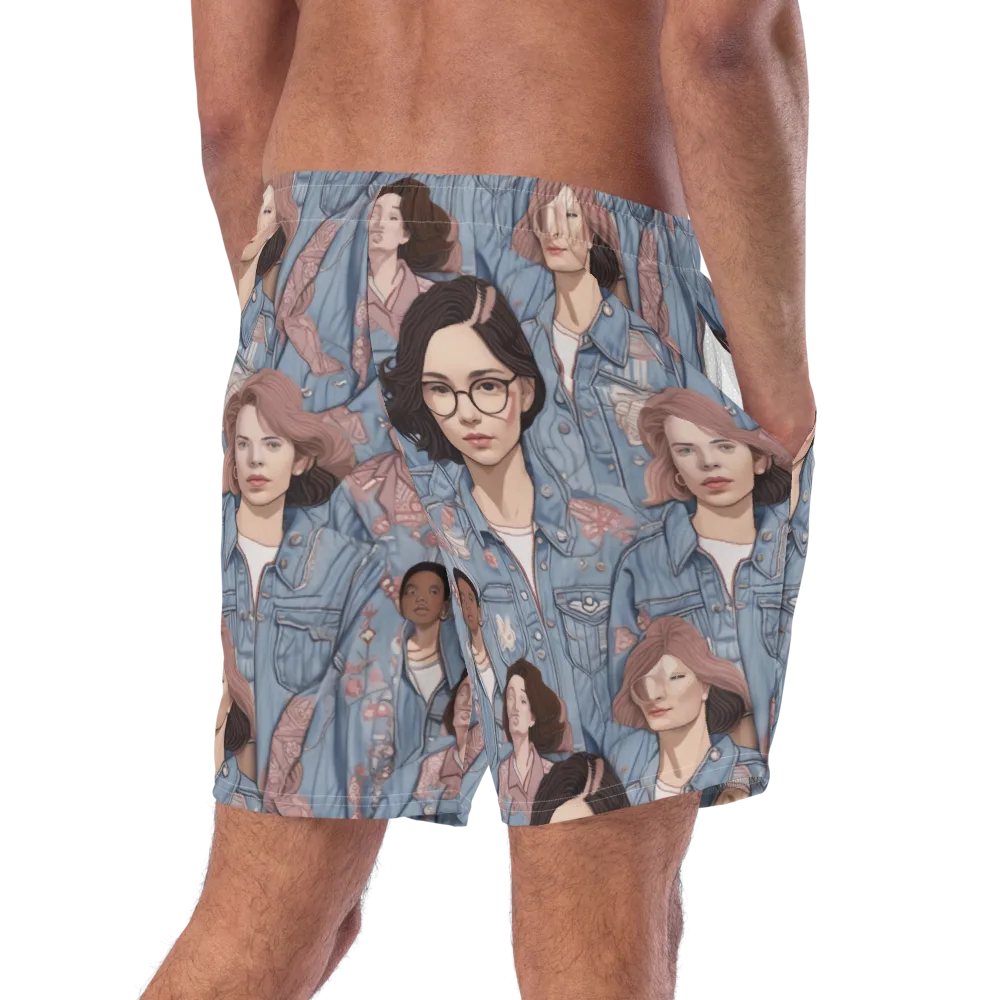Denim Chorus on Swim Trunks — Right Back