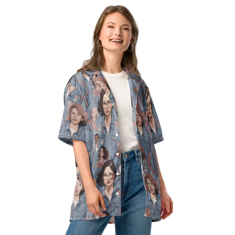 Denim Chorus on Button Shirt — Front