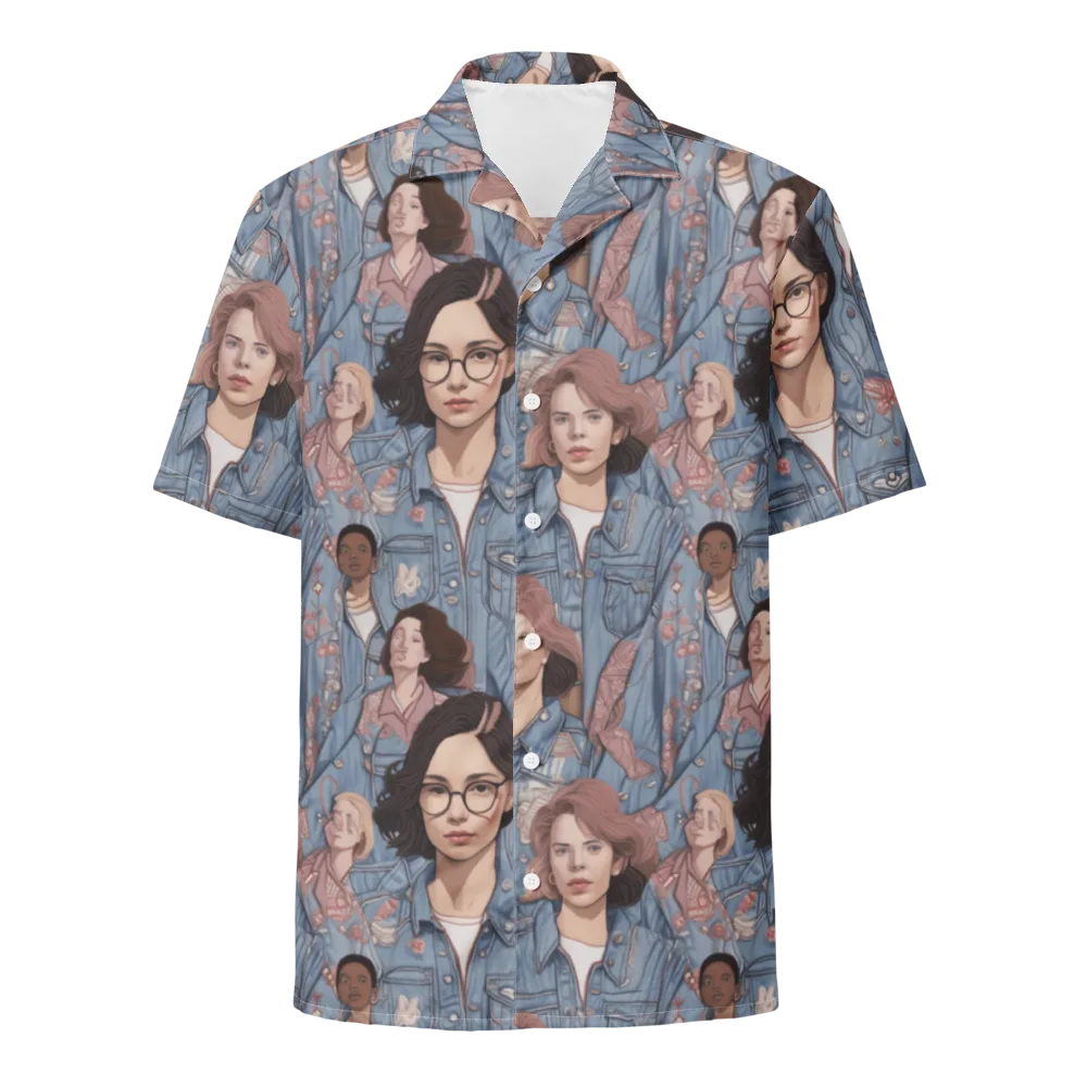 Denim Chorus on Button Shirt — Front