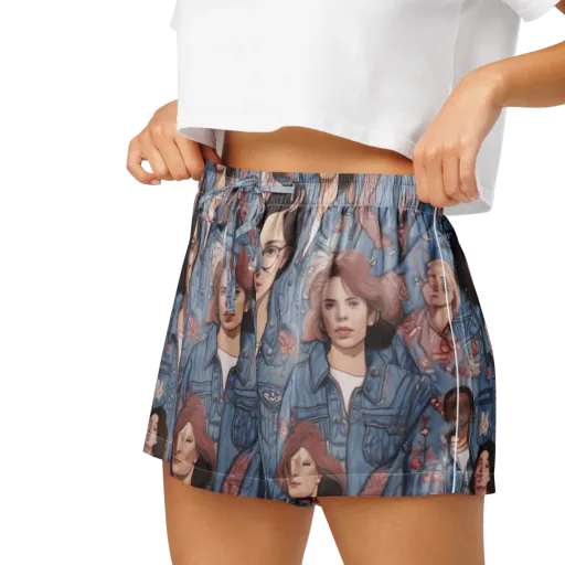 Denim Chorus on a Women's Pajama Shorts