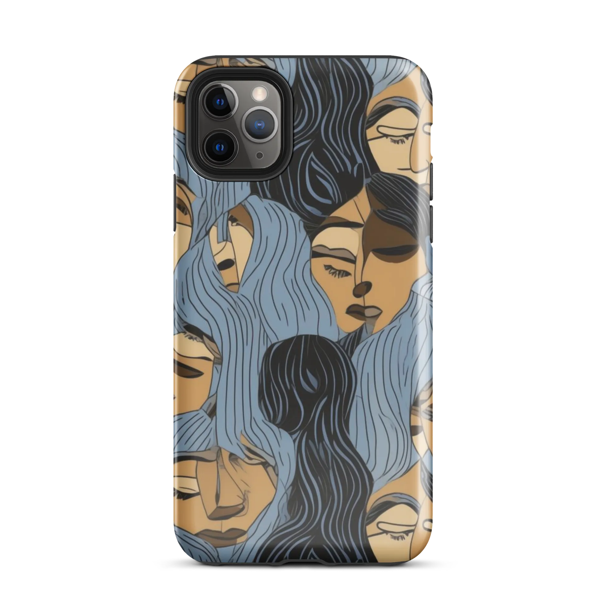 Blue Hour Faces on Tough Case for iPhone® — Front