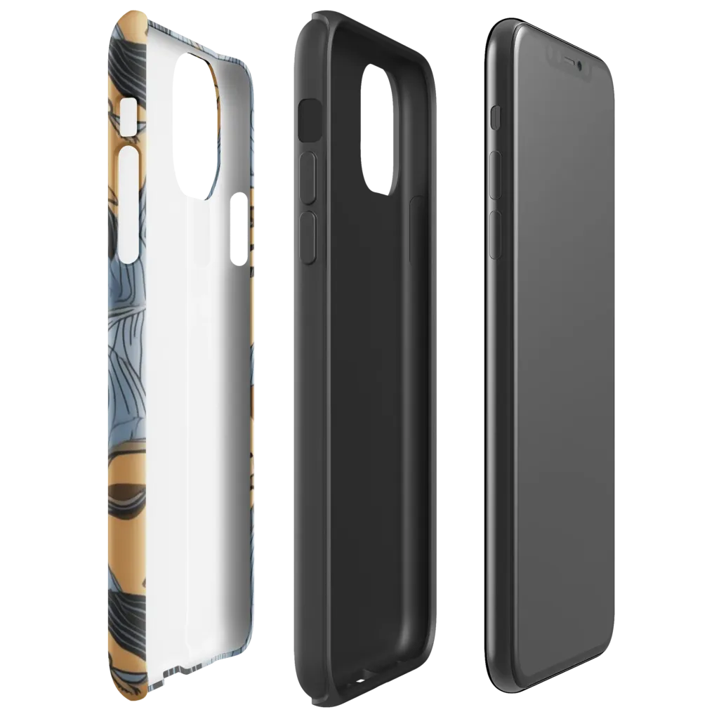 Blue Hour Faces on Tough Case for iPhone® — Right