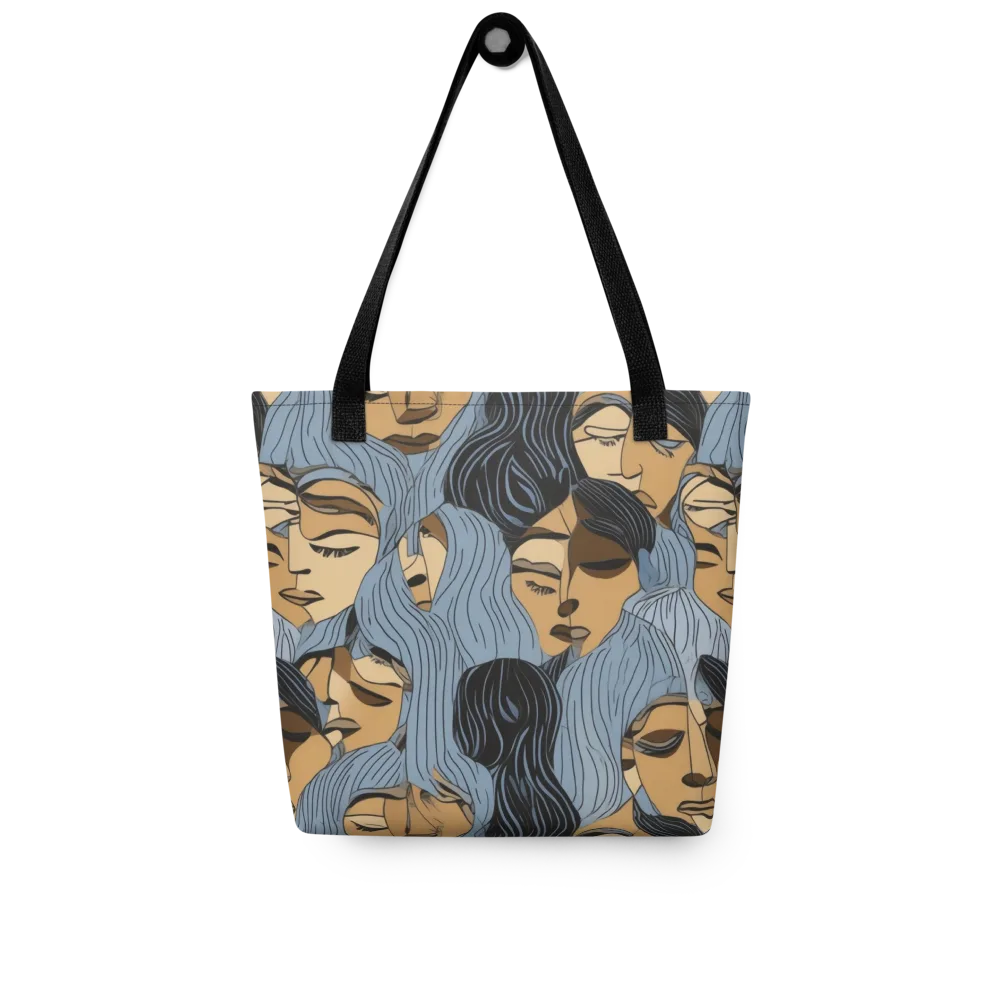 Blue Hour Faces on Tote Bag — Front