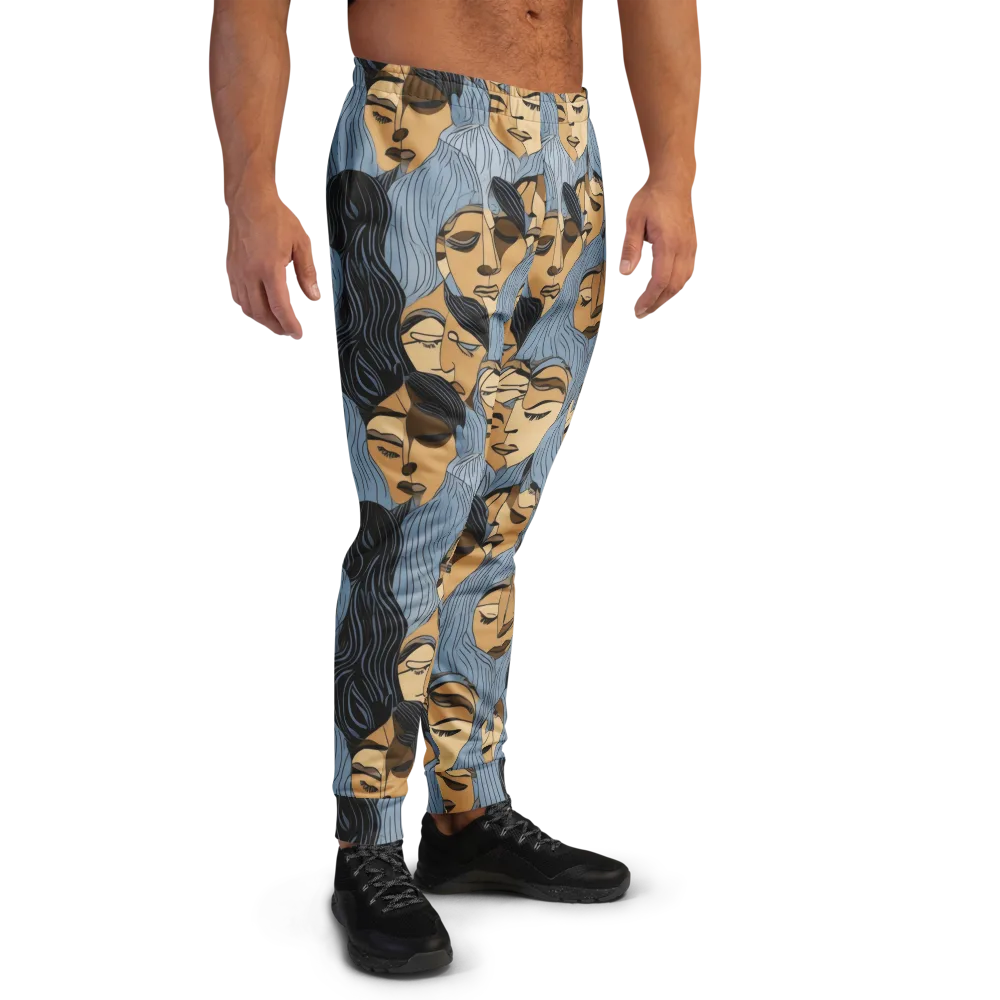 Blue Hour Faces on Men's Joggers — Right