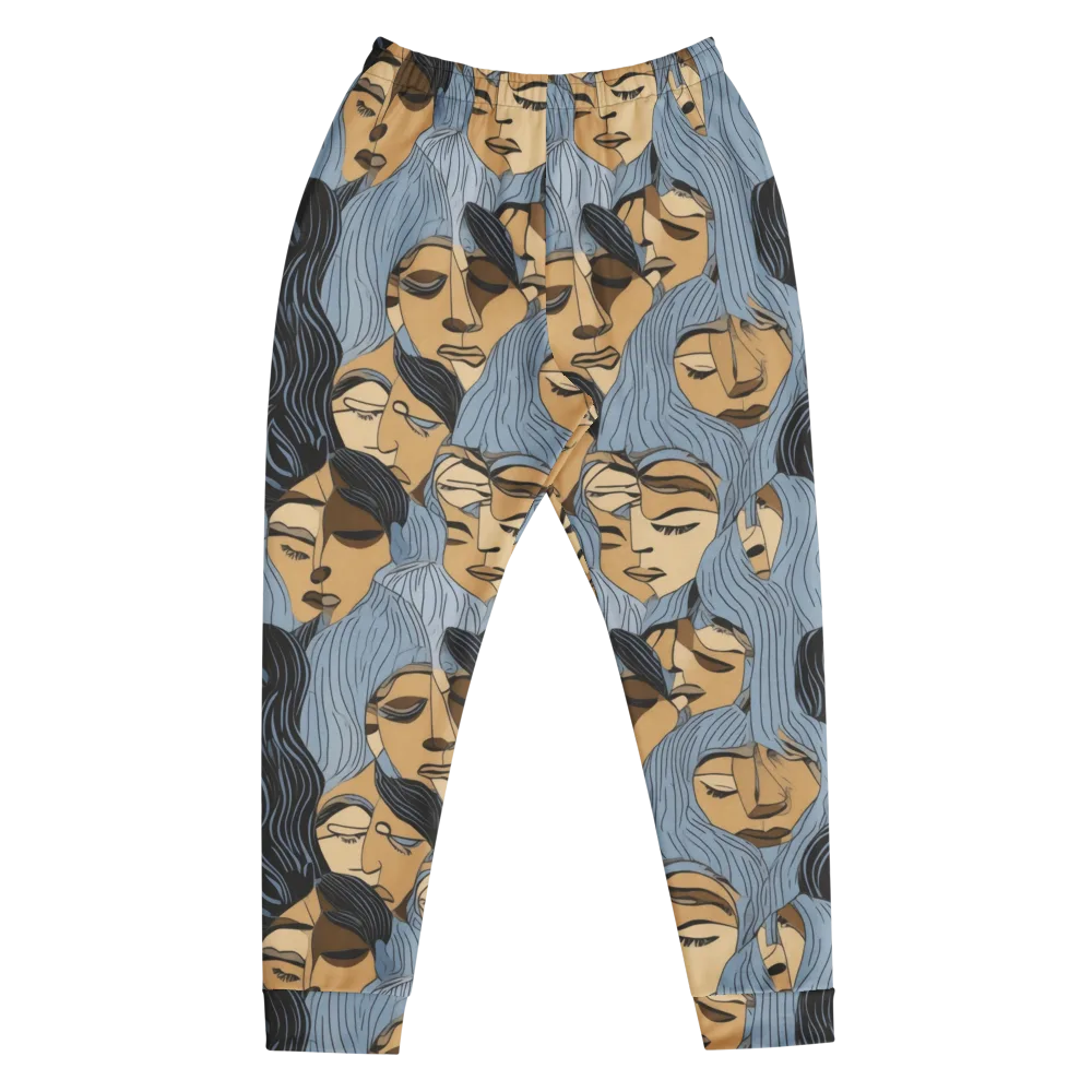 Blue Hour Faces on Men's Joggers — Front