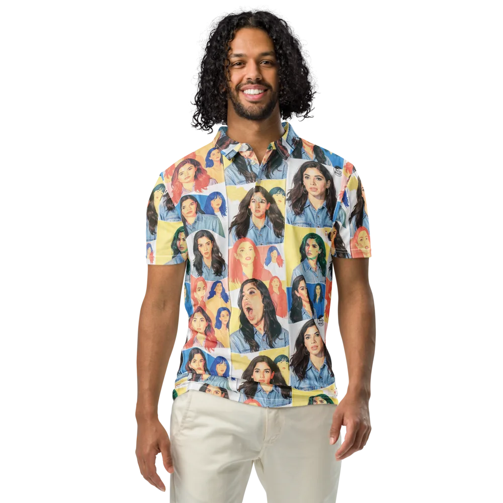 Denim Dreamgirls on Men's Slim Fit Polo Shirt — Front