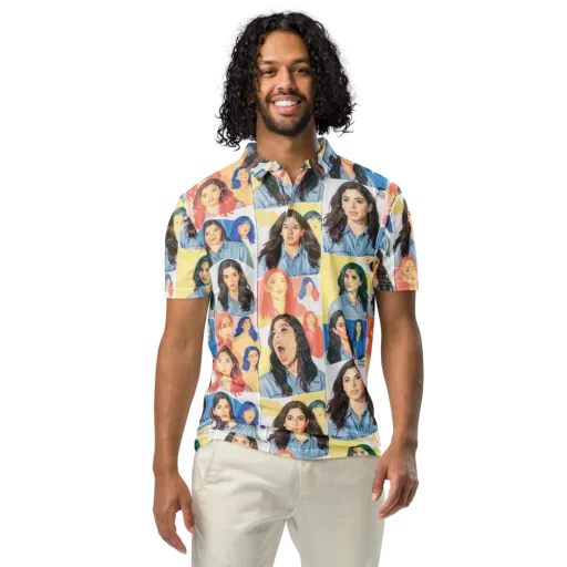 Denim Dreamgirls on a Men's Slim Fit Polo Shirt