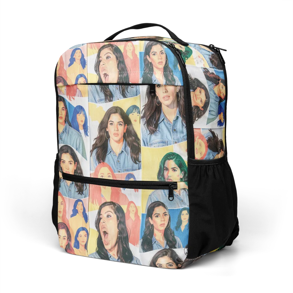 Denim Dreamgirls on Utility Backpack — Left Front