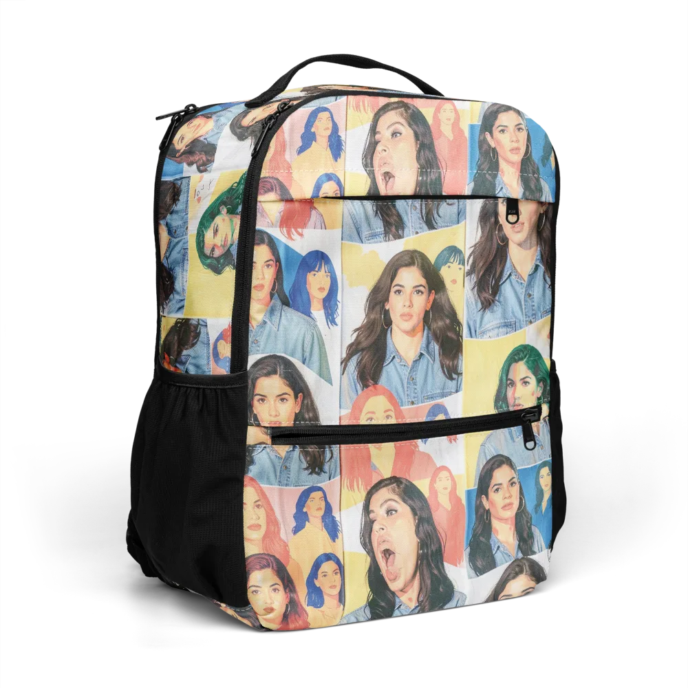 Denim Dreamgirls on Utility Backpack — Right Front