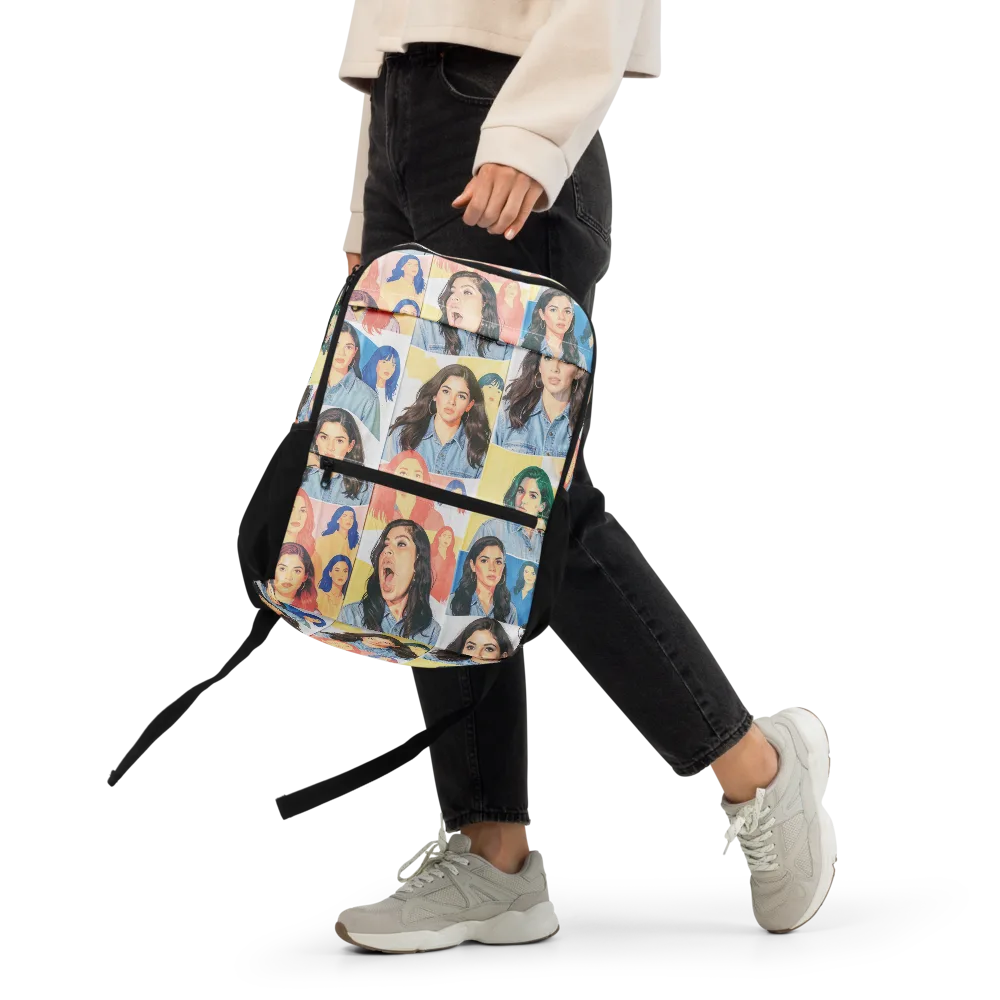 Denim Dreamgirls on Utility Backpack — Front