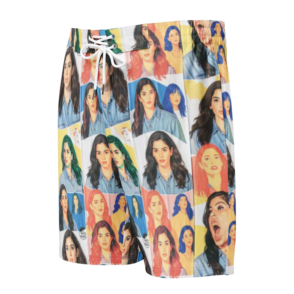 Denim Dreamgirls on Men's Board Shorts — Front