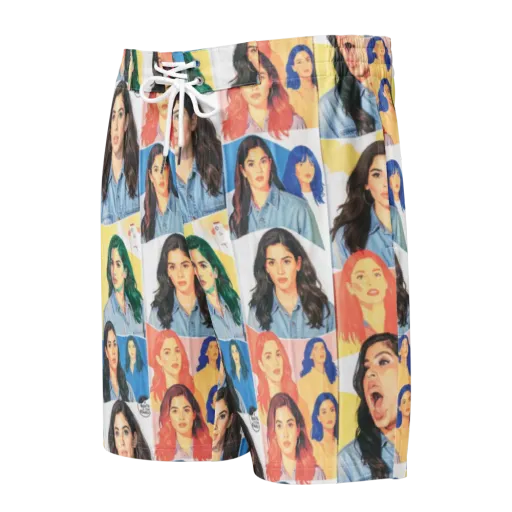 Denim Dreamgirls on a Men's Board Shorts