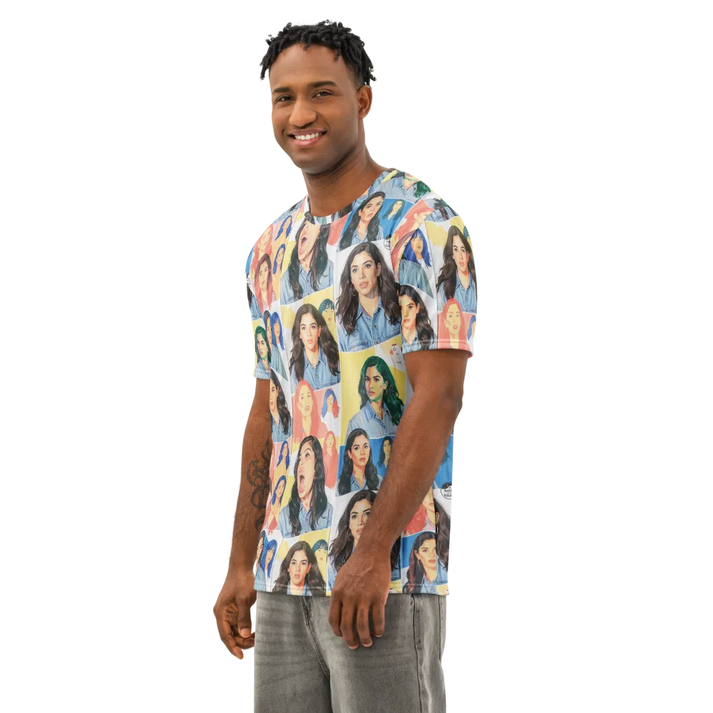 Denim Dreamgirls on Men's Cotton Crew Neck T-Shirt — Left Front