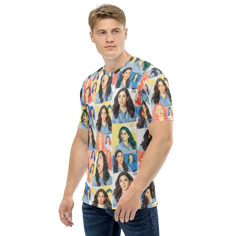 Denim Dreamgirls on Men's Crew Neck T-Shirt — Left
